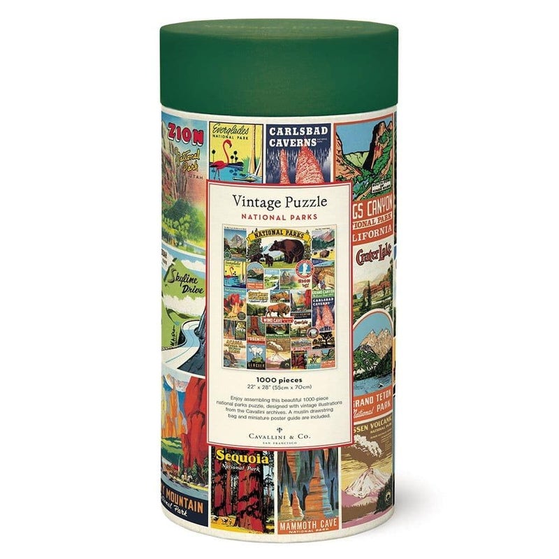 CAVANILLI & CO. Cavallini Papers & Co. National Parks 1,000 Piece Puzzle, Multi - Image 3